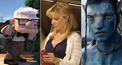 Fotogramas de 'Up', 'The blind side' y 'Avatar'.