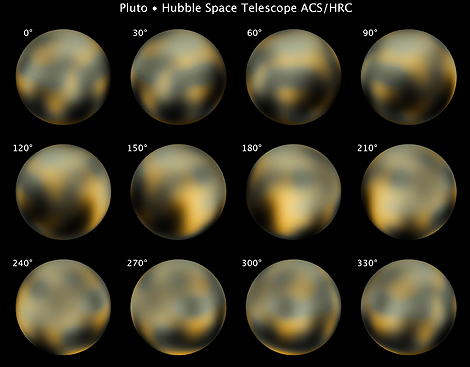Las doce nuevas vistas plutonianas que proporciona el Telescopio Espacial Hubble