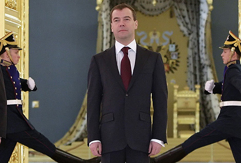 El presidente ruso, Dimitri Medvedev, durante una ceremonia en el Kremlin. | Reuters