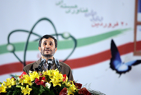Ahmadineyad, en una rueda de prensa. | AFP
