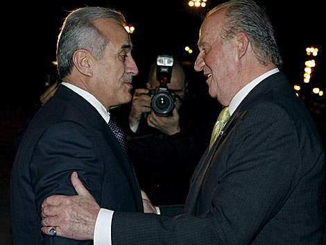 El Rey saluda al presidente libanés, Michel Suleiman. | Efe