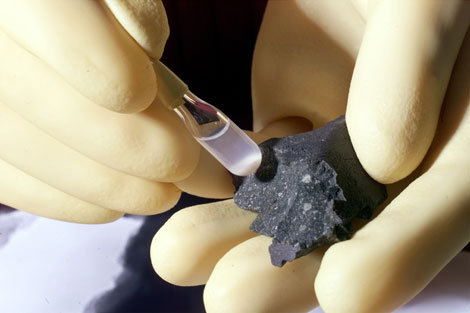Fragmento del meteorito Murchison. | Carl Henderson
