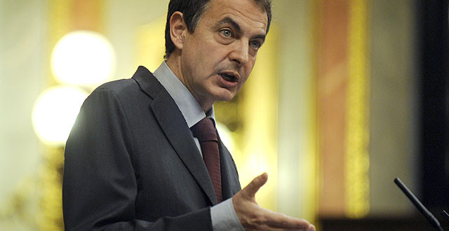 Rodrguez Zapatero, durante su intervencin. | Foto: Afp