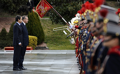 Zapatero recibe a Erdogan para celebrar al cumbre hispanoturca. | Afp