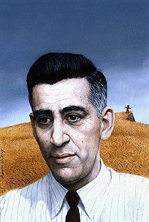 JD Salinger, retratado por Robert Vickery. | National Portrait Gallery