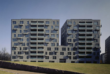 Parkside, bloque de apartamentos diseado por Chipperfield en Berln. | Ver lbum