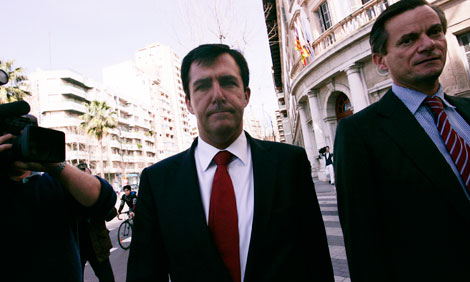 Nadal a su salida de los juzgados en Palma. | Jordi Avell