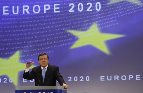 Duro Barroso, durante la presentancin de la nueva estrategia | Ap