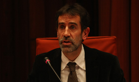 El profesor Pablo de Lora, durante su comparecencia. | Quique García