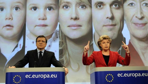 Barroso y Reding. | AP