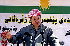 M. Barzani, del P. D. del Kurdistán. | Reuters