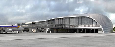 Imagen virtual de la nueva terminal de Manises. | Aena