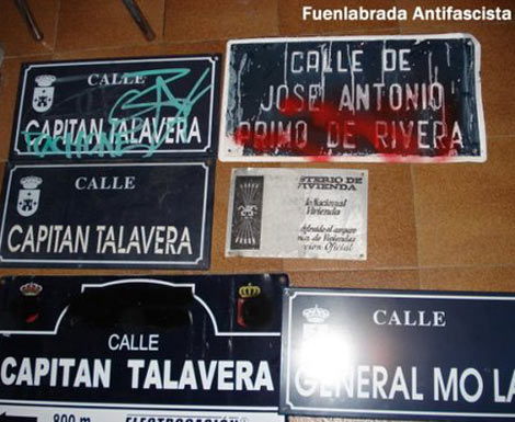 Imagen de algunas de las placas retiradas. | Juventud Rebelde