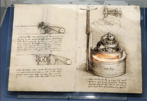 Tratado de estática y mecánica de Leonardo da Vinci. | Efe