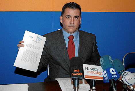 El concejal, Ricardo Monz, en una rueda de prensa. | Cristbal Lucas