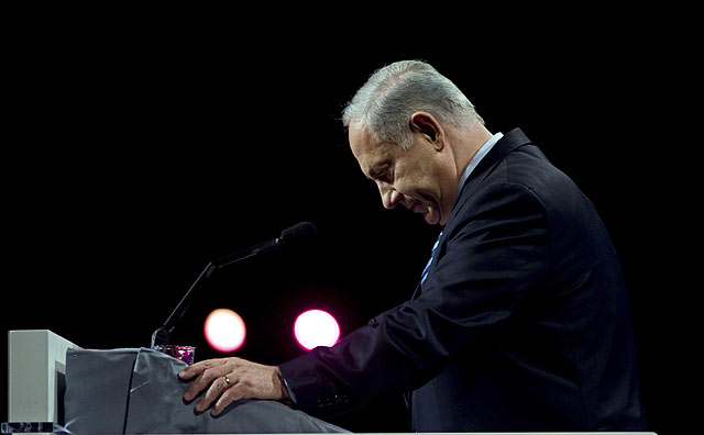 Netanyahu, durante una conferencia en Washington. | Ap