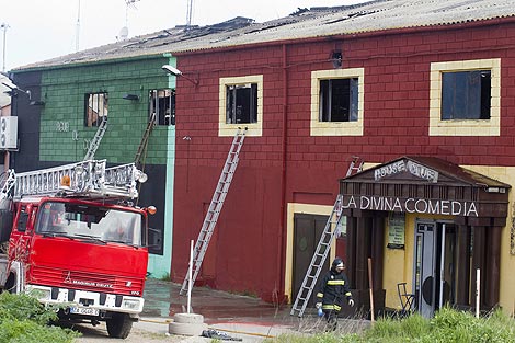 Uno de los locales afectados por el incendio. | Ical