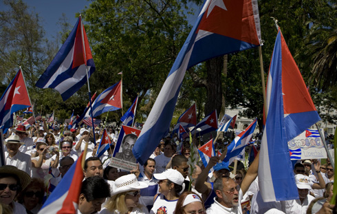 Manifestacin en Los ngeles por la libertad de los presos polticos cubanos. | Efe