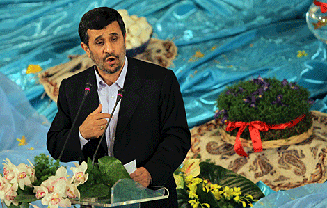 El presidente iran, Mahmud Ahmadineyad, durante un acto en Tehern. | AFP