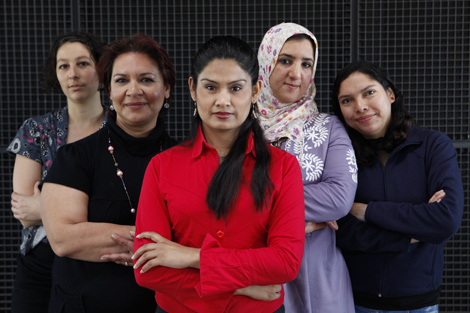 Mujeres inmigrantes participantes en 'Tu cuerpo / el mio'. | Sergio Enriquez-Nist