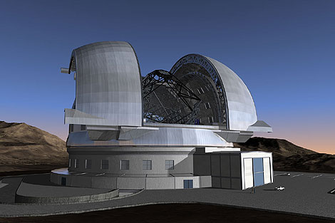 El supertelescopio, en una imagen del Observatorio Europeo Austral. | ESO
