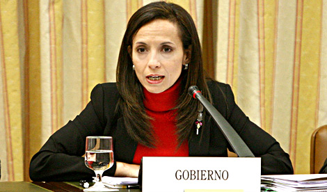 Beatriz Corredor durante su comparecencia ante la Comisión de Vivienda. | ELMUNDO.es