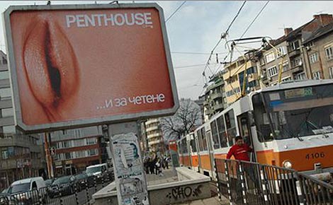 El polémico anuncio de 'Penthouse'