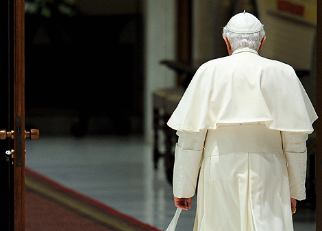Benedicto XVI en la audiencia de ayer sbado en el Vaticano. | Efe