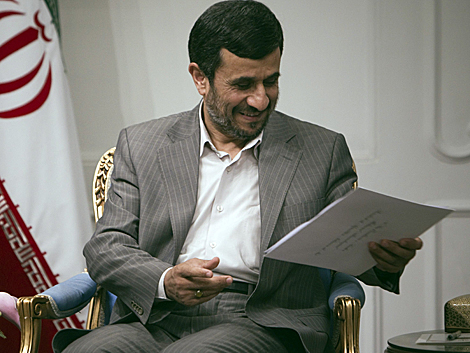 Mahmud Ahmadineyad el martes en Tehern. | Reuters