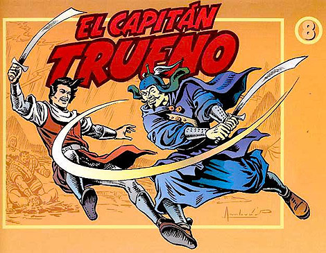 Una de las portadas originales del cmic de Victor Mora 'El Capitn Trueno'. | E.M.