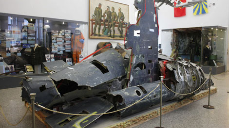 Los restos del U-2, en una exhibición permanente en Moscú. | AP