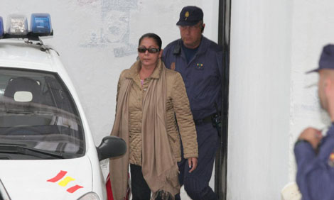 Pantoja tras prestar declaracin ante el juez en mayo de 2007. | ELMUNDO.es
