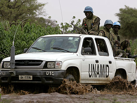 Un covoy de la misin de la UNAMID. | Afp