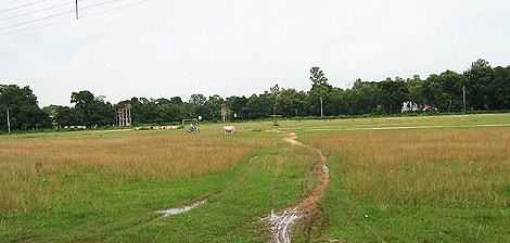 Las praderas de Shantiniketan, abandonadas