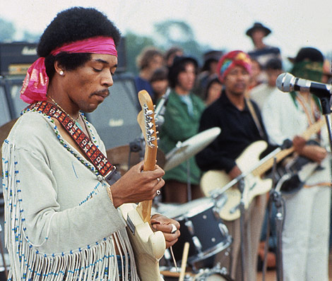 Hendrix en en Festival de Woodstock, en 1969. | ELMUNDO.es