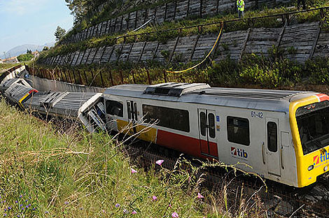 Imagen del tren descarrilado | Pep Vicens