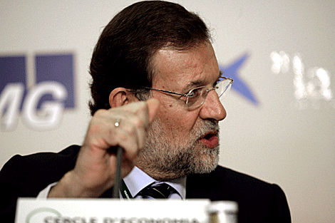 Mariano Rajoy, durante su intervencin en el Crculo de Economa en Sitges. | Efe