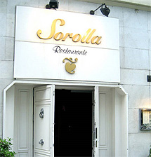 La entrada del restaurante Sorolla
