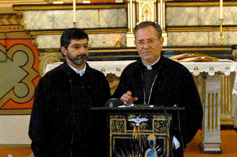 Luigi Padovese, a la derecha, en una imagen de archivo. | Efe