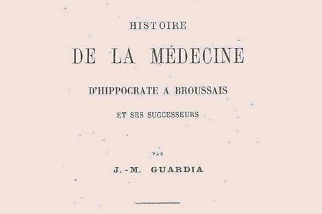 Una de sus obras: 'Histoire de la Médecine'.