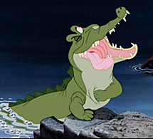 El cocodrilo saluda a Garfio, según Disney