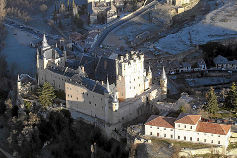 Vista area del Alczar de Segovia. | R. Blanco