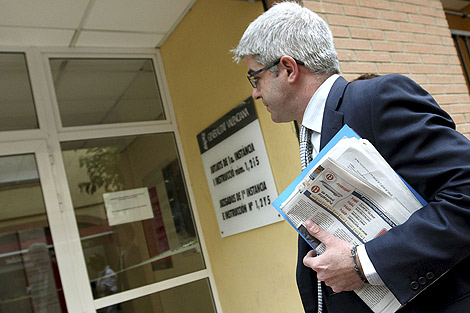 El director general del RTVV, a su llegada a los juzgados de Paterna. | Efe