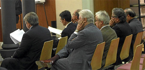 Banquillo de los acusados durante el juicio. | Quique Garca