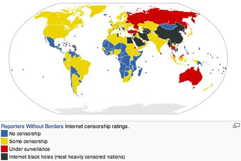 La censura de Internet en el mundo. | RSF