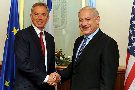 Blair y Netanyahu, durante su encuentro en Jerusaln. | Efe