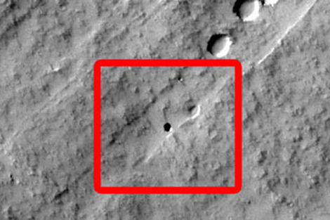 Imgenes tomadas por la sonda Mars Odyssey de la cueva marciana. | NASA