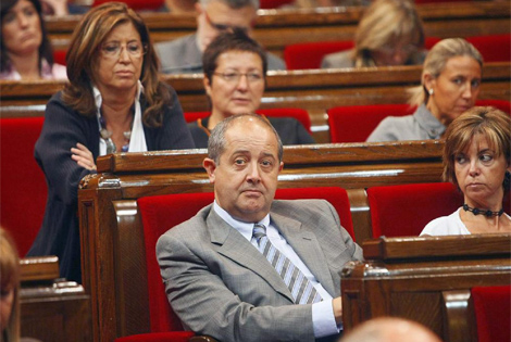 El convergente Felip Puig, en el Parlament.| Quique Garca
