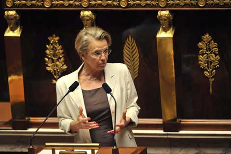 La ministra francesa de Justicia, Michele Alliot-Marie. | Efe