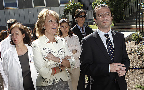 Esperanza Aguirre y Javier Fernndez Lasquetty, en una visita a La Paz. | scar Monzn